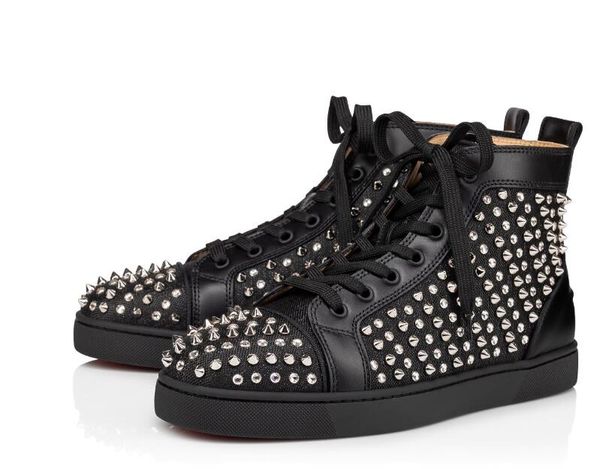 fashion red bottom sneakers orlato men shoes classic high-sneakers black leather silver-tone spike casual walking shoes
fashion red bottom sneakers orlato men shoes classic high-sneakers black leather silver-tone spike casual walking shoes