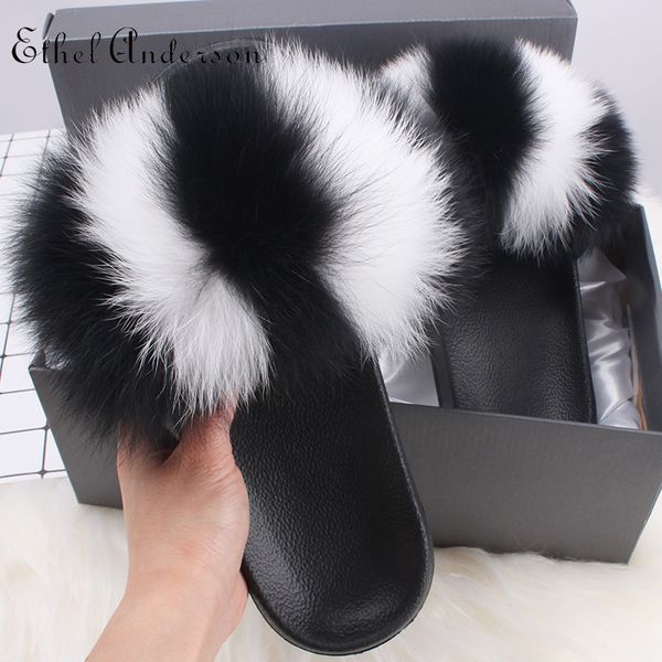 ethel anderson women real fur slippers shoes flip flops flat simple furry raccoon fur slides outdoor hair sandals shoes, Black
ethel anderson women real fur slippers shoes flip flops flat simple furry raccoon fur slides outdoor hair sandals shoes, Black