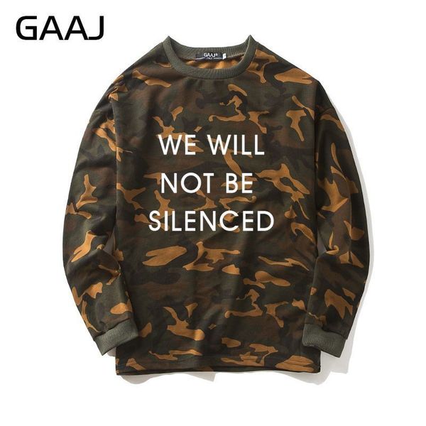 gaaj «мы не будем молчать» фуфайка камуфляж мужчин женщин homme camo популярные вскользь 2019 новых толстовки, Black
gaaj «мы не будем молчать» фуфайка камуфляж мужчин женщин homme camo популярные вскользь 2019 новых толстовки, Black