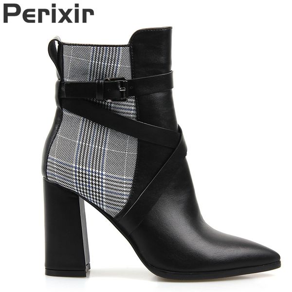 boots perixir women ankle winter cotton fabric pu pointed toe square heel bukkle lady short shoes, Black
boots perixir women ankle winter cotton fabric pu pointed toe square heel bukkle lady short shoes, Black