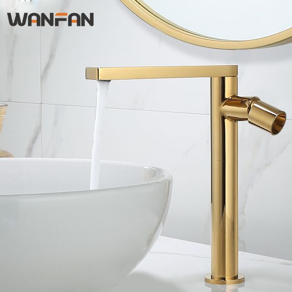 bathroom sink faucets faucet brush gold / black white total brass single lever and cold rotary mixer s79-360
bathroom sink faucets faucet brush gold / black white total brass single lever and cold rotary mixer s79-360
