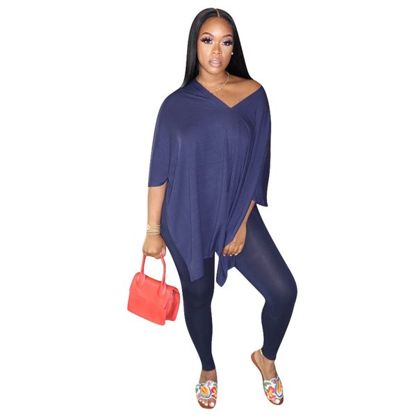 s6612 explosive european and american women's clothing solid color v-neck two-piece loose casual suit 2020, White
s6612 explosive european and american women's clothing solid color v-neck two-piece loose casual suit 2020, White
