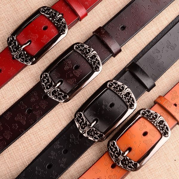 tmall popular womens pin buckle cowhide belt cool girls wide retro casual leather waistband all-match factory direct sales, Black;brown
tmall popular womens pin buckle cowhide belt cool girls wide retro casual leather waistband all-match factory direct sales, Black;brown