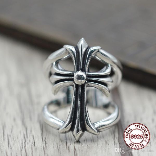 s925 pure silver men's ring personality restoring ancient ways punk style classic of a domineering cross gift to your lover, Slivery;golden
s925 pure silver men's ring personality restoring ancient ways punk style classic of a domineering cross gift to your lover, Slivery;golden