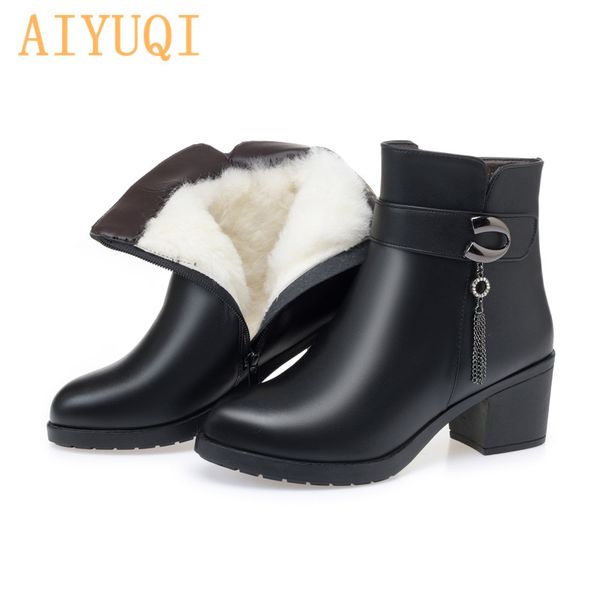 aiyuqi winter ladies booties large size 41 42 43 wool warm middle-aged mother snow boots female winter shoes ankle boots women, Black
aiyuqi winter ladies booties large size 41 42 43 wool warm middle-aged mother snow boots female winter shoes ankle boots women, Black