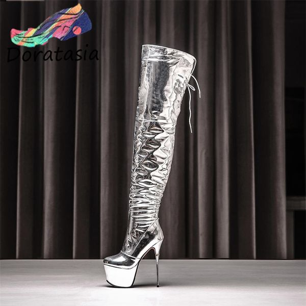 doratasia women platform thin heel party dress shoes autumn boots women high heels fashion over the knee boots, Black
doratasia women platform thin heel party dress shoes autumn boots women high heels fashion over the knee boots, Black