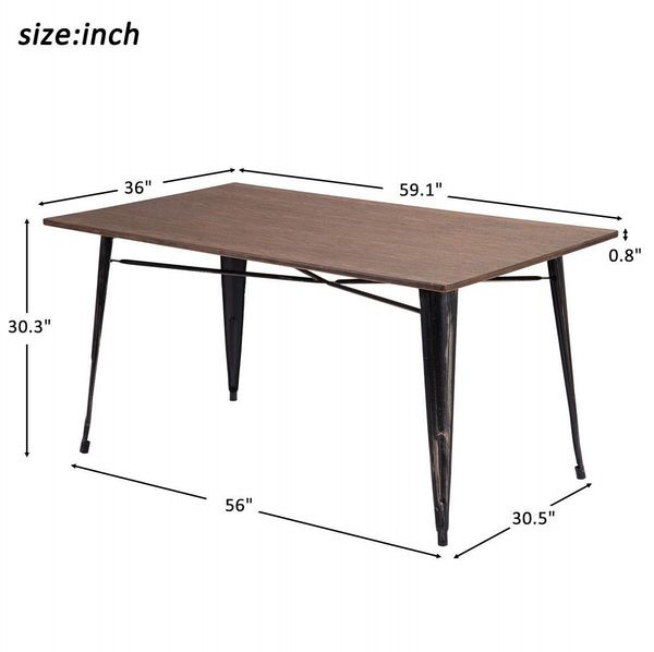 fast shipping trexm antique style rectangular dining table with metal legs, distressed black pp036324daa
fast shipping trexm antique style rectangular dining table with metal legs, distressed black pp036324daa