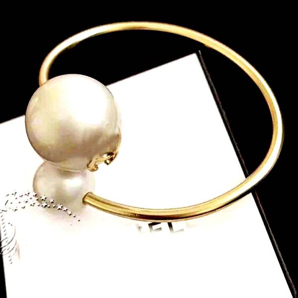 wholesale elegant women pearl letters bracelet copper open bangle for party jewelry gift accessories, Gray
wholesale elegant women pearl letters bracelet copper open bangle for party jewelry gift accessories, Gray
