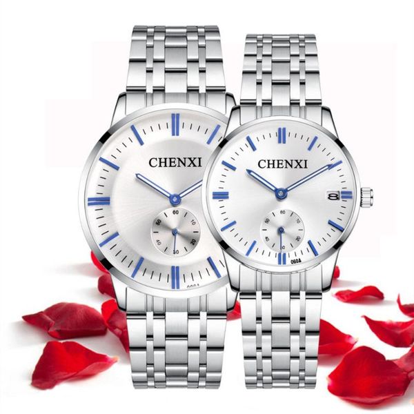 stainless steel quartz watch couple wristwatches men&women chenxi fashion clock waterproof montre femme, Slivery;brown
stainless steel quartz watch couple wristwatches men&women chenxi fashion clock waterproof montre femme, Slivery;brown