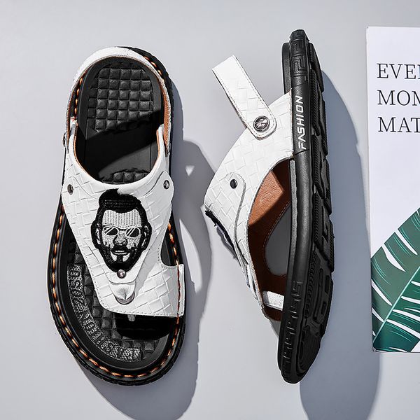 sandals leather antiskid wear-resistant cool and breathable men's summer outdoor net red sandals wear new flip flops, Black
sandals leather antiskid wear-resistant cool and breathable men's summer outdoor net red sandals wear new flip flops, Black