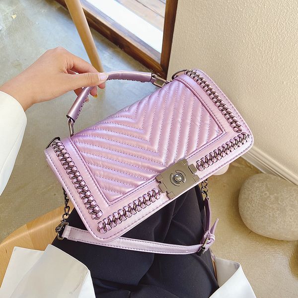 women's bag 2020 new style all-match graceful handbag fashion rhombus chain bag shoulder strap lock square sling
women's bag 2020 new style all-match graceful handbag fashion rhombus chain bag shoulder strap lock square sling