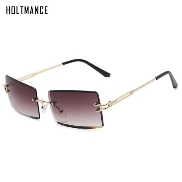 sunglasses rimless rectangle women square gradient sun glasses retro metal female shades blue green ins eyewear uv400, White;black
sunglasses rimless rectangle women square gradient sun glasses retro metal female shades blue green ins eyewear uv400, White;black