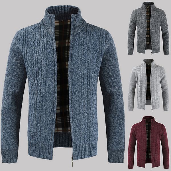 running jackets 2021 autumn winter men's sweater male jacket solid color sweaters knitwear warm sweatercoat cardigans men clothing, Black;red
running jackets 2021 autumn winter men's sweater male jacket solid color sweaters knitwear warm sweatercoat cardigans men clothing, Black;red