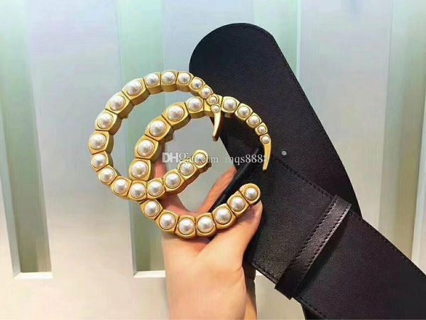 new fashion designer belt womens big buckle belts cowhide belts for woman waist belts 7cm wide ing, Black;brown