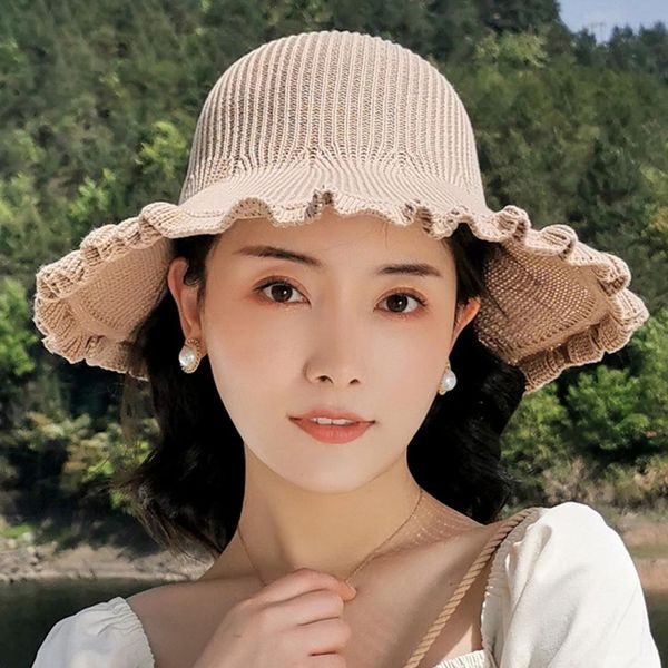 summer cotton thread hat women wave brim beach hat sun outdoors sunshade panama, Blue;gray
summer cotton thread hat women wave brim beach hat sun outdoors sunshade panama, Blue;gray
