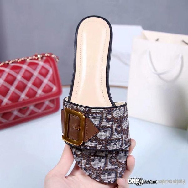new summer women slippers flat sandals european designer outdoor beach fashion causal metal buckle strap d slippers with box ing, Black
new summer women slippers flat sandals european designer outdoor beach fashion causal metal buckle strap d slippers with box ing, Black