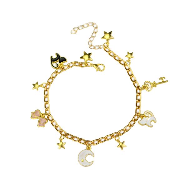 dongsheng new ornaments sailor moon bracelet form star moon cat bowknot sakura popular original personality bracelets -25, Black
dongsheng new ornaments sailor moon bracelet form star moon cat bowknot sakura popular original personality bracelets -25, Black