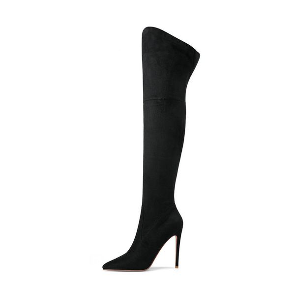 fashion shoes woman over the knee boots women stiletto high heels autumn pointed toe thigh high boots plus size 34-43, Black
fashion shoes woman over the knee boots women stiletto high heels autumn pointed toe thigh high boots plus size 34-43, Black