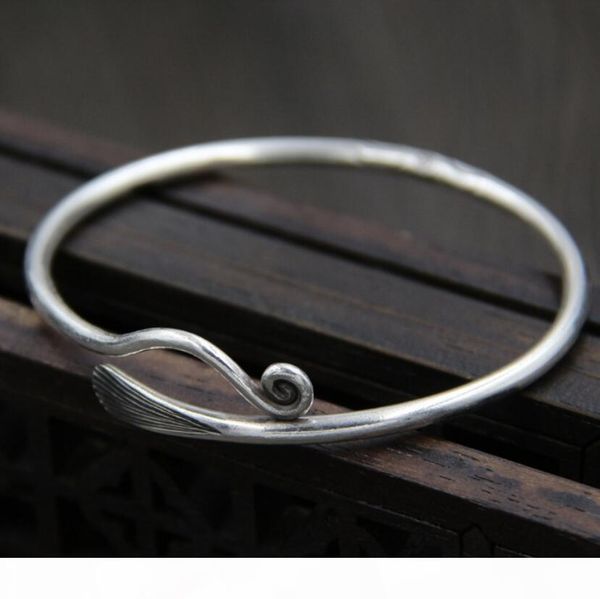 luxury jewelry s999 sterling silver bracelets open simple bangles for women classic fashion of shipping, Black
luxury jewelry s999 sterling silver bracelets open simple bangles for women classic fashion of shipping, Black