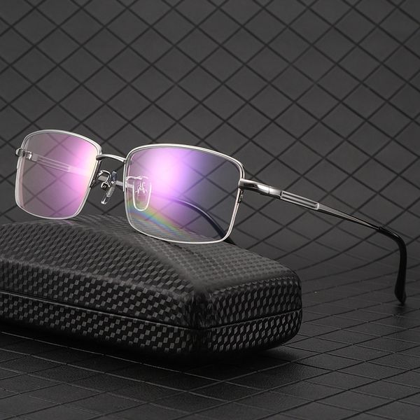 pure titanium frame glasses men business style half rim eye glasses nearsighted spectacles with spring hinges selling, Black
pure titanium frame glasses men business style half rim eye glasses nearsighted spectacles with spring hinges selling, Black