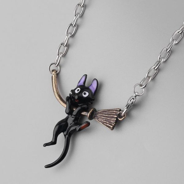 anime miyazaki hayao kiki's delivery service black cat pendants necklace enamel fashion jewelry, Silver
anime miyazaki hayao kiki's delivery service black cat pendants necklace enamel fashion jewelry, Silver