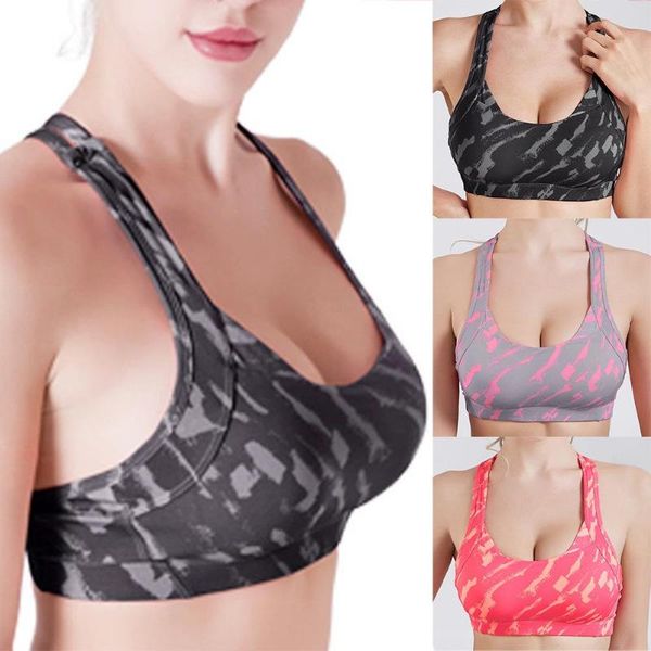 sports bra women fitness yoga bras backless gym padded sport printed underwear no steel ring fitness yoga vest, White;black
sports bra women fitness yoga bras backless gym padded sport printed underwear no steel ring fitness yoga vest, White;black