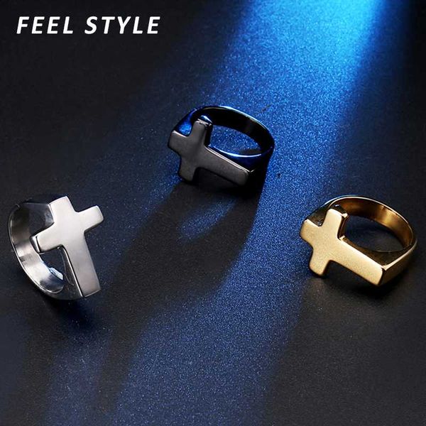 3 Color Stainless Steel Smooth Cross Rings Christ Crucifix Cross Bague Homme For Men Women Finger Jewelry
3 Color Stainless Steel Smooth Cross Rings Christ Crucifix Cross Bague Homme For Men Women Finger Jewelry