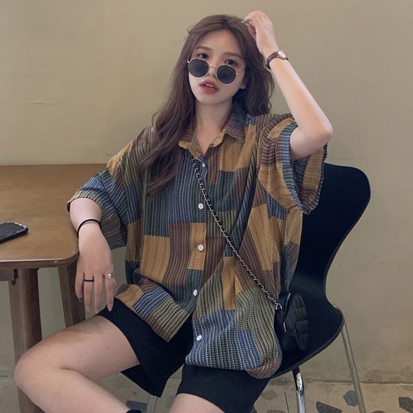 women's blouses & shirts bf vintage style loose ins fashion brand summer womens and oversize ladies hipster ulzzang, White
women's blouses & shirts bf vintage style loose ins fashion brand summer womens and oversize ladies hipster ulzzang, White