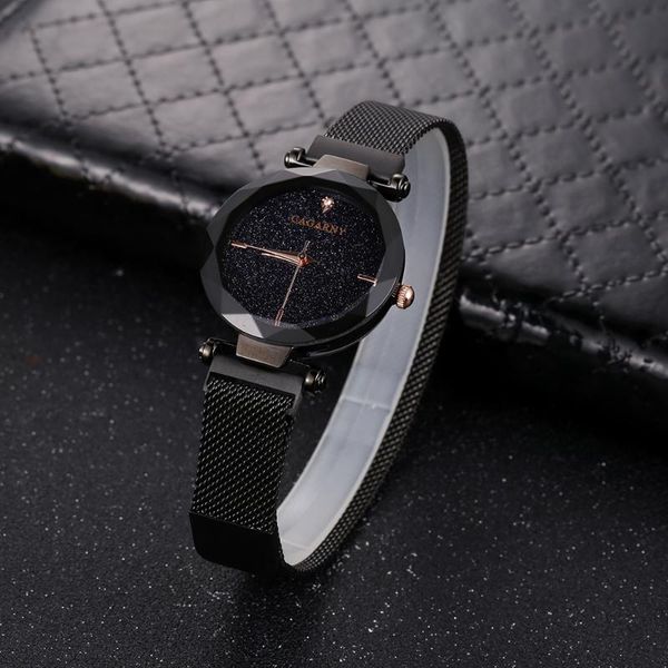 cagarny women watches black steel mesh bracelet watch girl clock ladies wristwatches womens crystal quartz watch, Slivery;brown
cagarny women watches black steel mesh bracelet watch girl clock ladies wristwatches womens crystal quartz watch, Slivery;brown