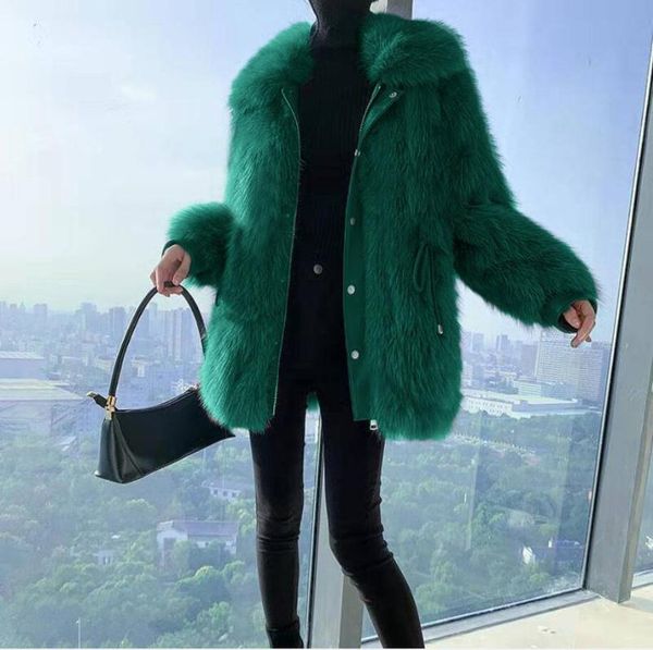 women's fur & faux women 2021 autumn winter elegant casual warm coat jacket female fluffy soft plush overcoat lady shaggy outwear h153, Black
women's fur & faux women 2021 autumn winter elegant casual warm coat jacket female fluffy soft plush overcoat lady shaggy outwear h153, Black