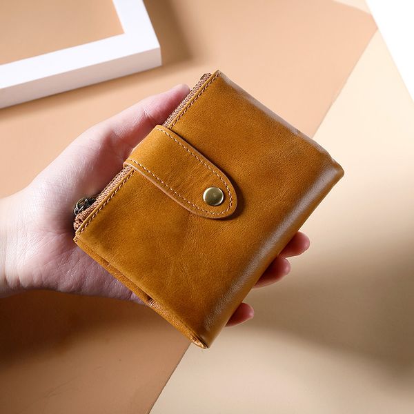 men's wallet oil wax 100% cowhide double zipper rfid multi-function retro wallet with coin pocket male purse, Red;black
men's wallet oil wax 100% cowhide double zipper rfid multi-function retro wallet with coin pocket male purse, Red;black