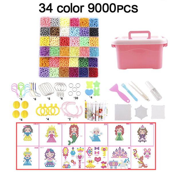 9000pcs diy fuse beads magic water creative beads set pen tweezer pegboard kit accessories girls gift kids toys for children y200317
9000pcs diy fuse beads magic water creative beads set pen tweezer pegboard kit accessories girls gift kids toys for children y200317