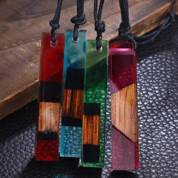 vintage ethnic fashion men women wood resin pendant necklace woven rope sweater chain necklace, Silver
vintage ethnic fashion men women wood resin pendant necklace woven rope sweater chain necklace, Silver