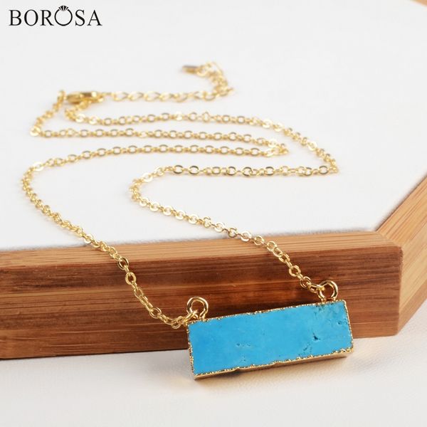 borosa blue howlite stone necklace rectangle half moon shape howlite turquoises with metal chain necklace, Silver
borosa blue howlite stone necklace rectangle half moon shape howlite turquoises with metal chain necklace, Silver