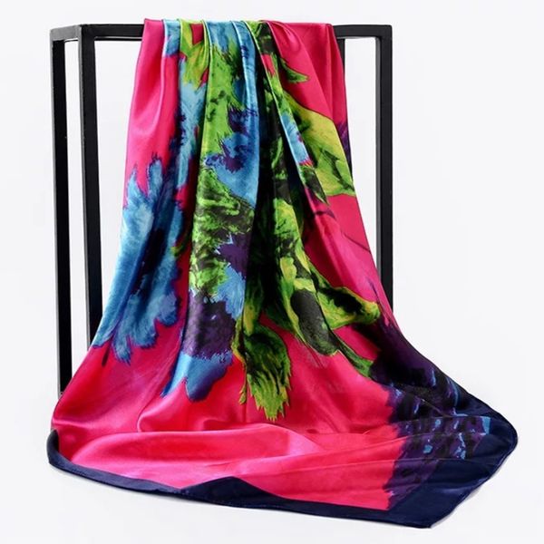 silk scarves women foulard 90cm square head hijab scarf ladies chiffon shawl wrap muffler pareo bandanna female, Blue;gray
silk scarves women foulard 90cm square head hijab scarf ladies chiffon shawl wrap muffler pareo bandanna female, Blue;gray