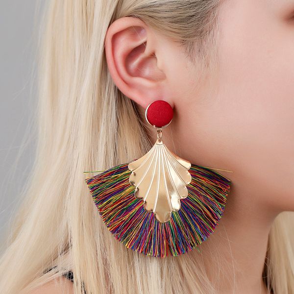 wedding tassel earrings, bohemian fan tassel alloy hanging ladies bridesmaid stainless steel earrings, Silver
wedding tassel earrings, bohemian fan tassel alloy hanging ladies bridesmaid stainless steel earrings, Silver