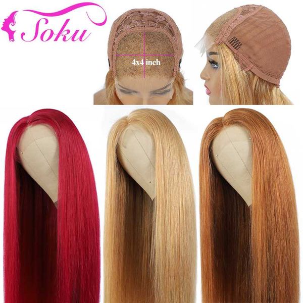 lace wigs soku 4x4 closure wig brazilian straight pre plucked front human hair for black women brown red remy, Black;brown
lace wigs soku 4x4 closure wig brazilian straight pre plucked front human hair for black women brown red remy, Black;brown