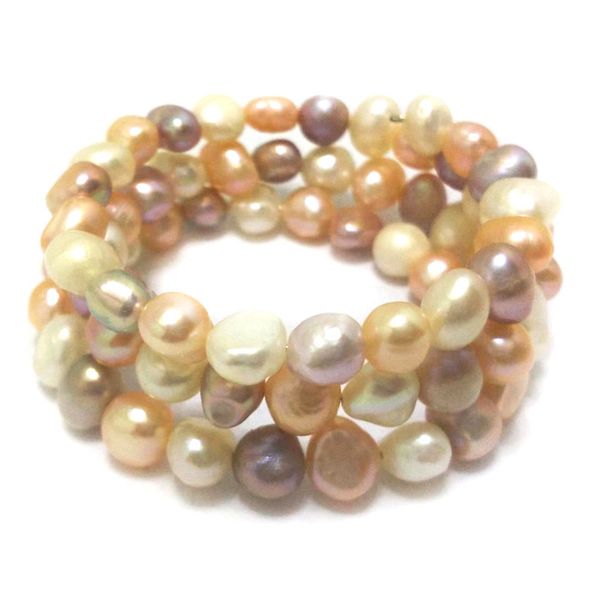 tennis 7.5-8 inches 8-9mm natural multicolor baroque nugget pearl memory wire bracelet, Golden;silver
tennis 7.5-8 inches 8-9mm natural multicolor baroque nugget pearl memory wire bracelet, Golden;silver