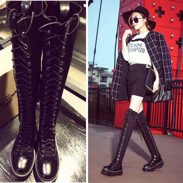 women over the knee boots 2020 autumn winter shoes women high boots lace up ladies thigh high elastic platform long, Black
women over the knee boots 2020 autumn winter shoes women high boots lace up ladies thigh high elastic platform long, Black