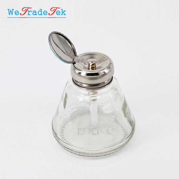 anti-static glass liquid alcohol bottle 150ml phone repair clean tool automatic water bottle esd dispenser
