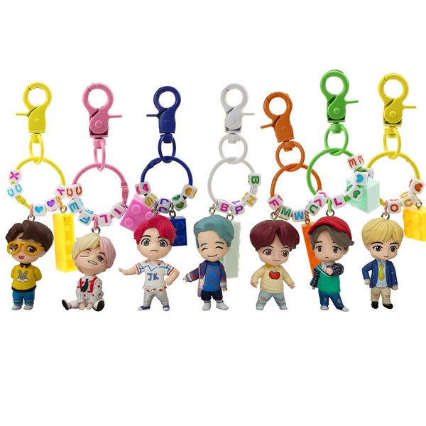 kpop house of bangtan boy cartoons model toys keychain figures deskdecoration key chain collection 7pcs/set, Silver
kpop house of bangtan boy cartoons model toys keychain figures deskdecoration key chain collection 7pcs/set, Silver