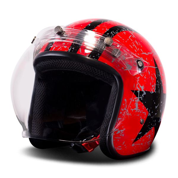 bye motorcycle helmet motorbike retro vintage moto helmet cruiser chopper scooter 3/4 open face with bubble visor
bye motorcycle helmet motorbike retro vintage moto helmet cruiser chopper scooter 3/4 open face with bubble visor