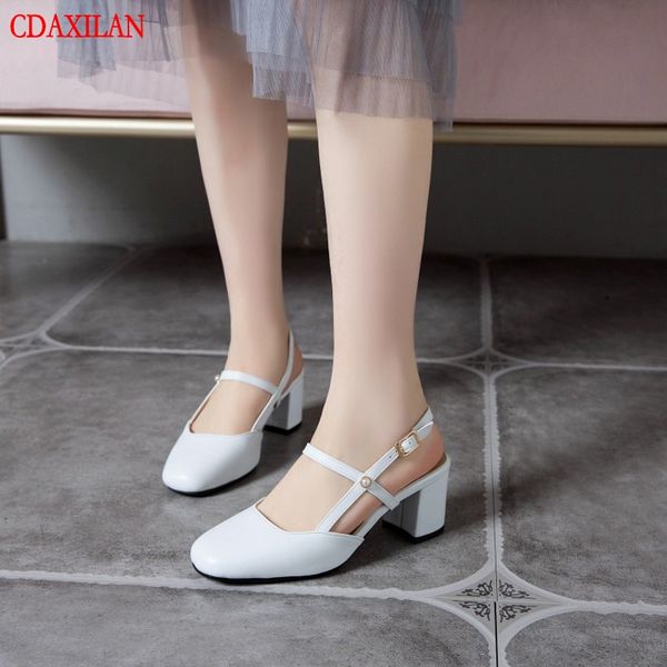 cdaxilan arrivals new sandals women's pu leather buckle strap square heels high-heel back strap ladies summer sandals, Black
cdaxilan arrivals new sandals women's pu leather buckle strap square heels high-heel back strap ladies summer sandals, Black