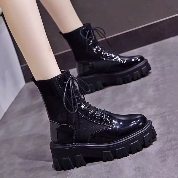 natascha women casual lace up ankle boots woman shoes army black sock platform leather boots fashion winter round toe flat with
natascha women casual lace up ankle boots woman shoes army black sock platform leather boots fashion winter round toe flat with