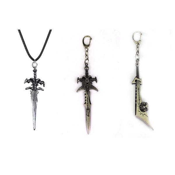 rpg game frostmourne of the lich king metal pendant necklace key chain fashion men's gift, Silver
rpg game frostmourne of the lich king metal pendant necklace key chain fashion men's gift, Silver