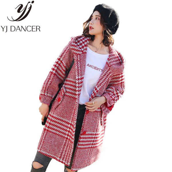 2020 spring new fashion lattice woolen coat long sleeve hooded coat long loose korean popular style woman wool woolen l290, Black
2020 spring new fashion lattice woolen coat long sleeve hooded coat long loose korean popular style woman wool woolen l290, Black
