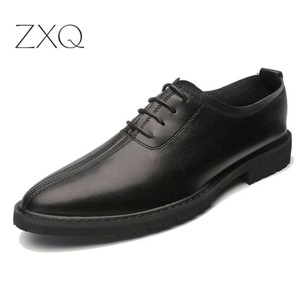 2020 new autumn men soft leather shoes casual urban quality dress shoes pointed toe comfortable oxford men footwear, Black
2020 new autumn men soft leather shoes casual urban quality dress shoes pointed toe comfortable oxford men footwear, Black