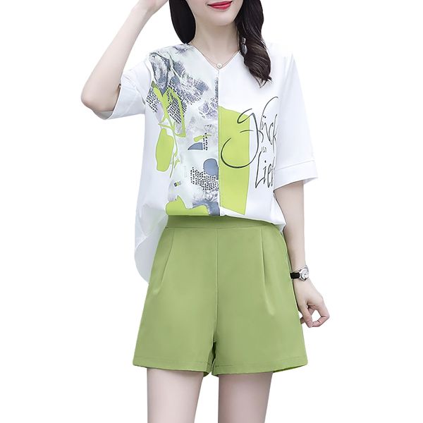 summer 2020 new sets for women fashion casual two-piece set female short sleeve wide leg shorts suit large size loose girl, Gray
summer 2020 new sets for women fashion casual two-piece set female short sleeve wide leg shorts suit large size loose girl, Gray