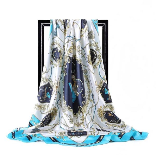 fashion women silk scarf euro green square head scarves wraps quality female foulard satin shawls and wraps 90*90, Blue;gray
fashion women silk scarf euro green square head scarves wraps quality female foulard satin shawls and wraps 90*90, Blue;gray