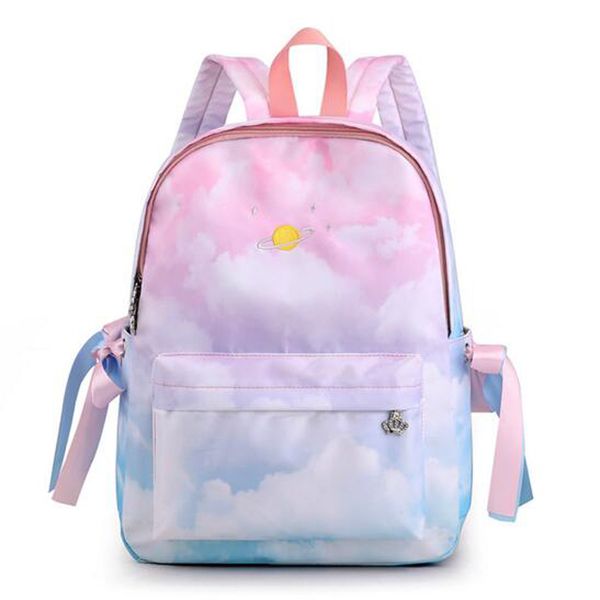 women school bag gradient cloud backpack large capacity backpack lapbag travel school
women school bag gradient cloud backpack large capacity backpack lapbag travel school